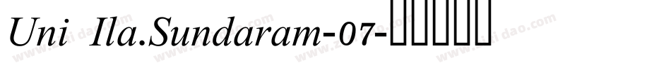 Uni Ila.Sundaram-07字体转换